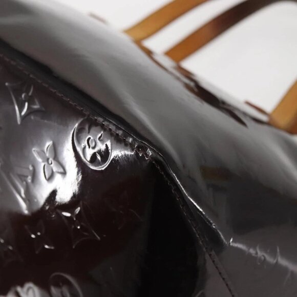 LOUIS VUITTON Monogram Vernis Bellevue GM Tote Bag Amarante M93589 Auth 142614 - Picture 4 of 16